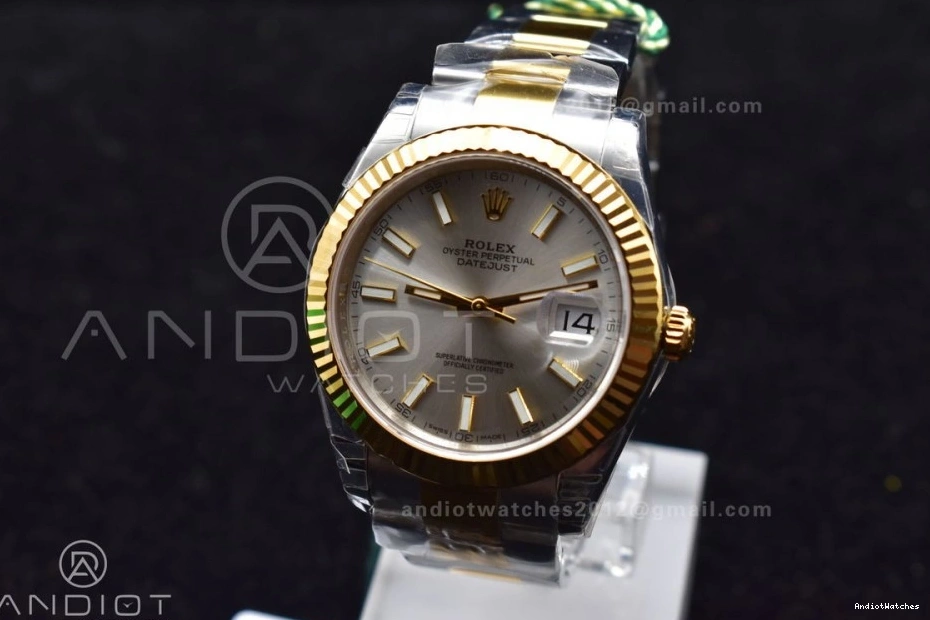 on 41 596 1:1 VSF 904L Bracelet YG SS Edition Oyster Dial Silver GoAnywhere 126333 Best VS DateJust 0130